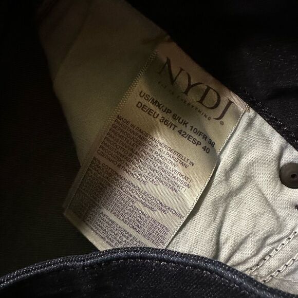 Nydj Marilyn Straight jeans 6 dark wash - Picture 3 of 8